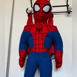 Spiderman Plush Red and Blue Kids Bag